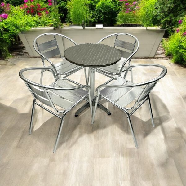 Aluminium Cafe Set - BE Furniture Sales