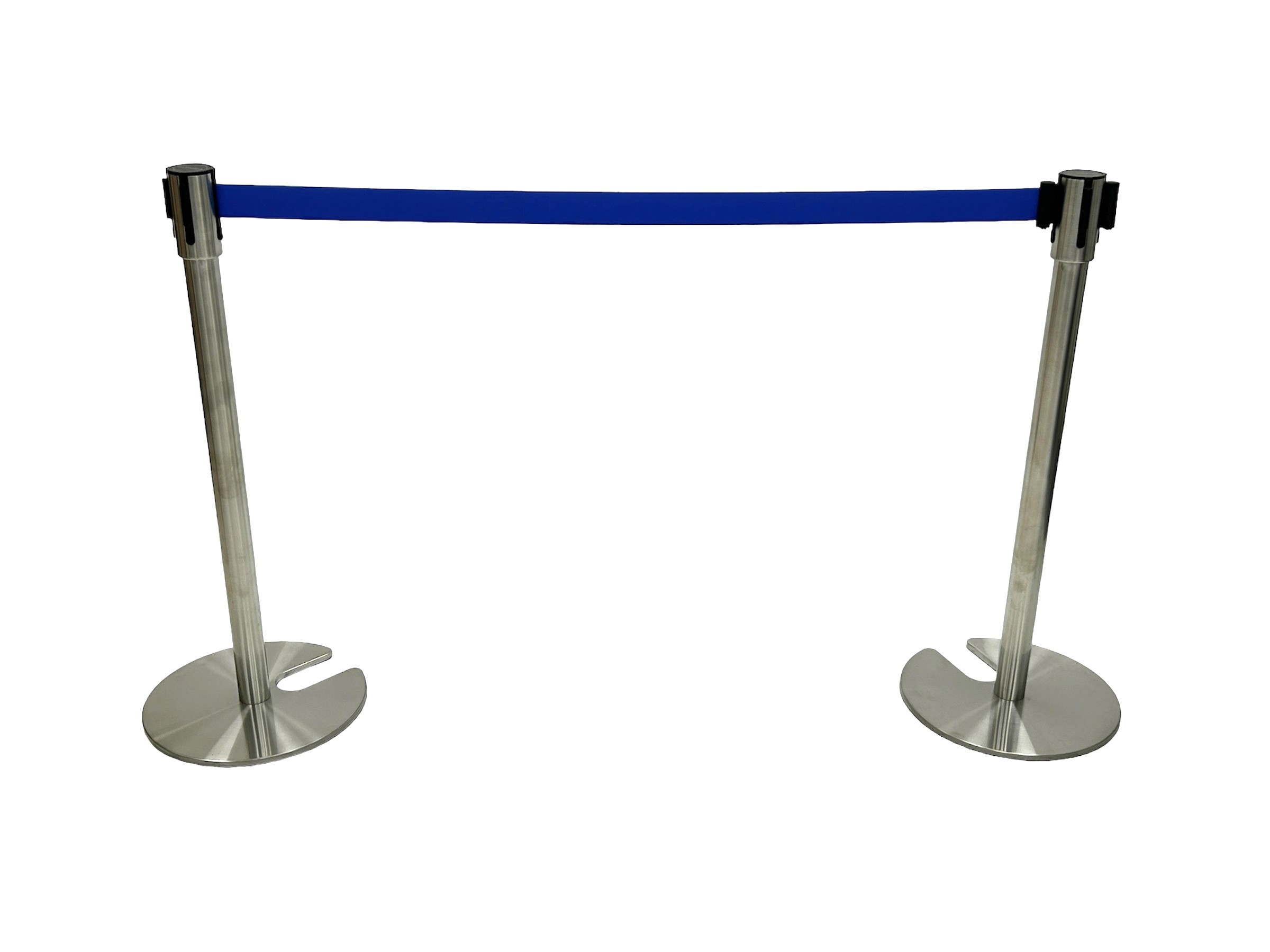 Retractable Stretch Barrier Blue Webbing