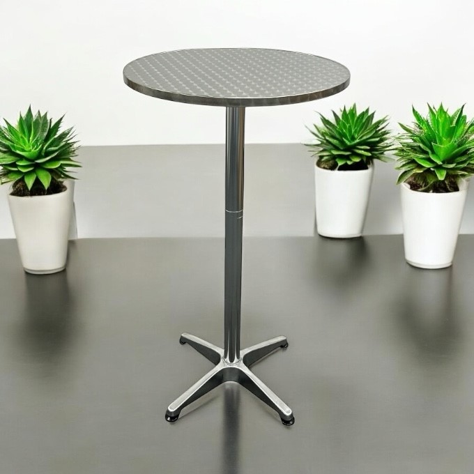 Aluminium High Table - BE Furniture Sales