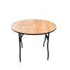 3ft Round Varnished Table - BE Furniture Sales