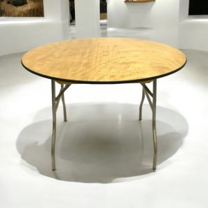 5ft Round Varnished Banqueting Table