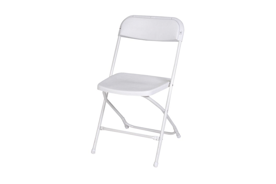 White Folding Samsonite Chair - Event Venue, Schools - BE Furniture Sales