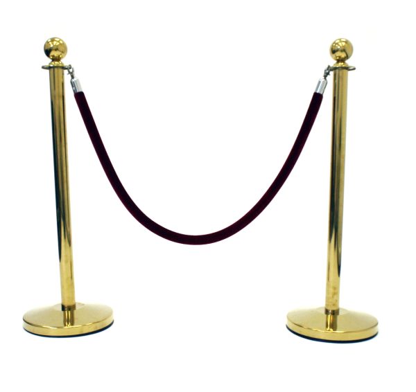 Mirrored Gold Barrier Post - Barrier Post - BE Furniture Sales