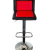 Red & Black Leather Bar Stools