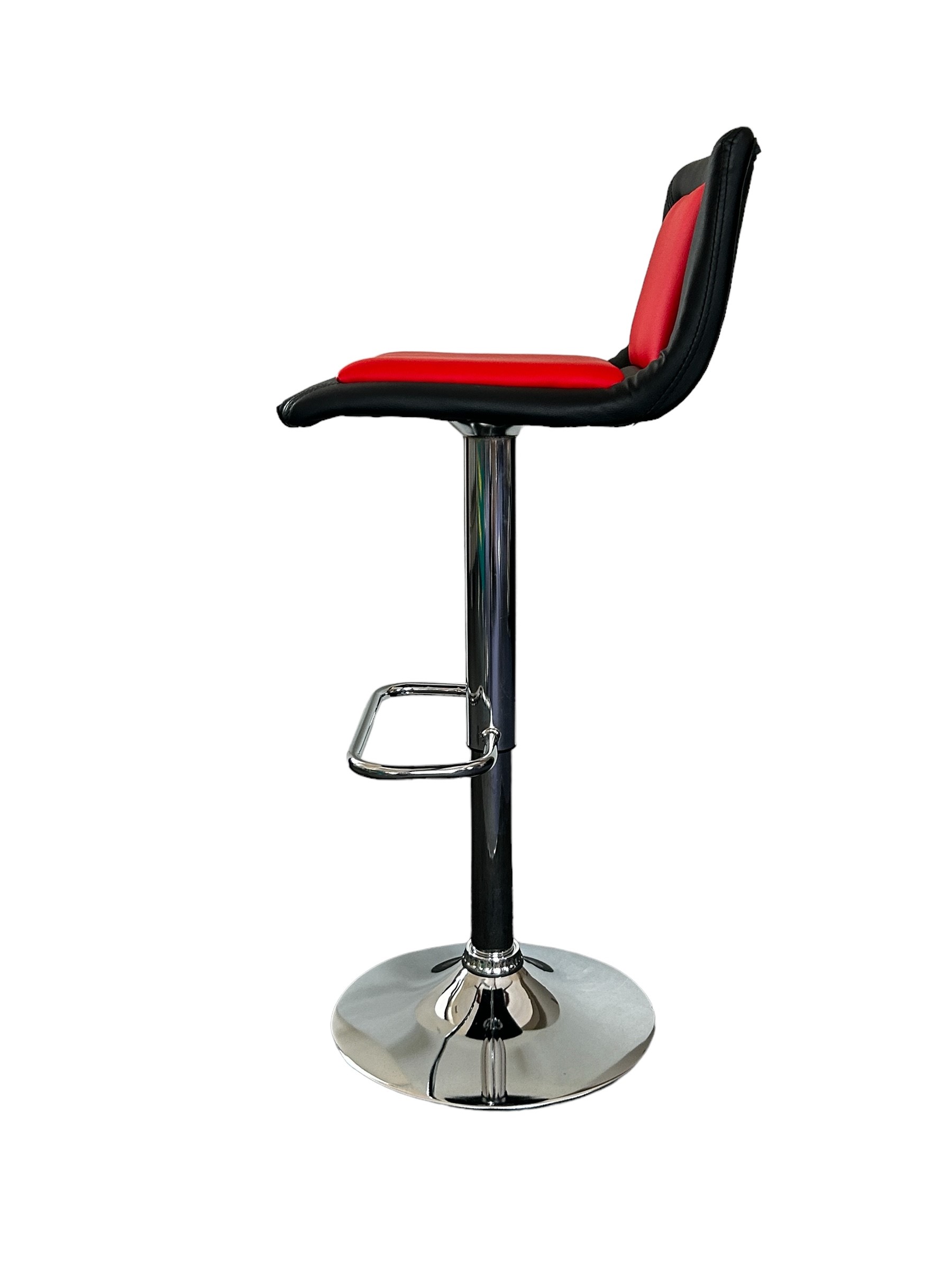 Red & Black Leather Bar Stools