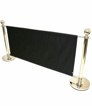 Stainless Steel Cafe Barrier Set - BS-17-Q - BE Furniture Sales