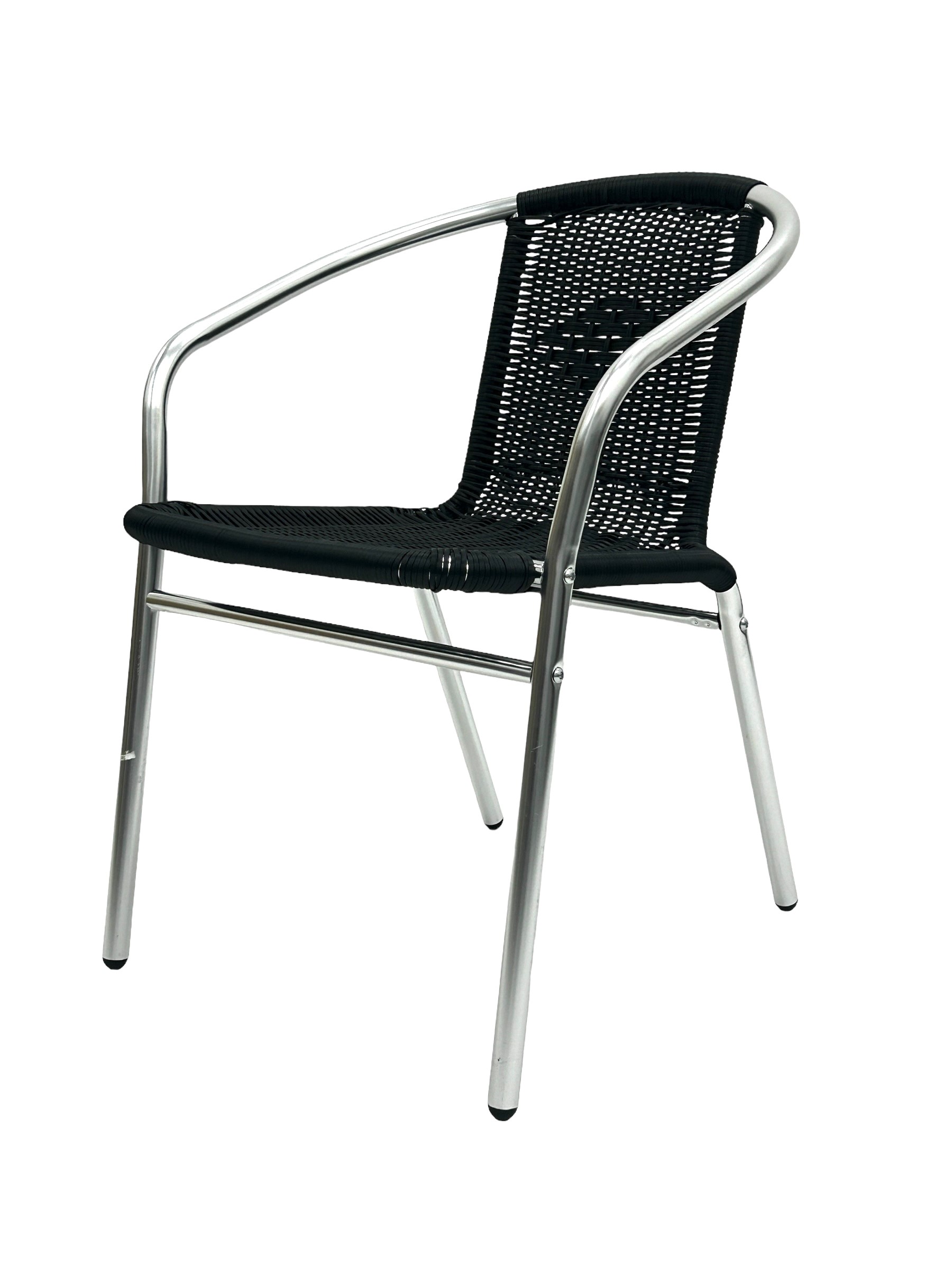 Black Rattan Aluminium Chair