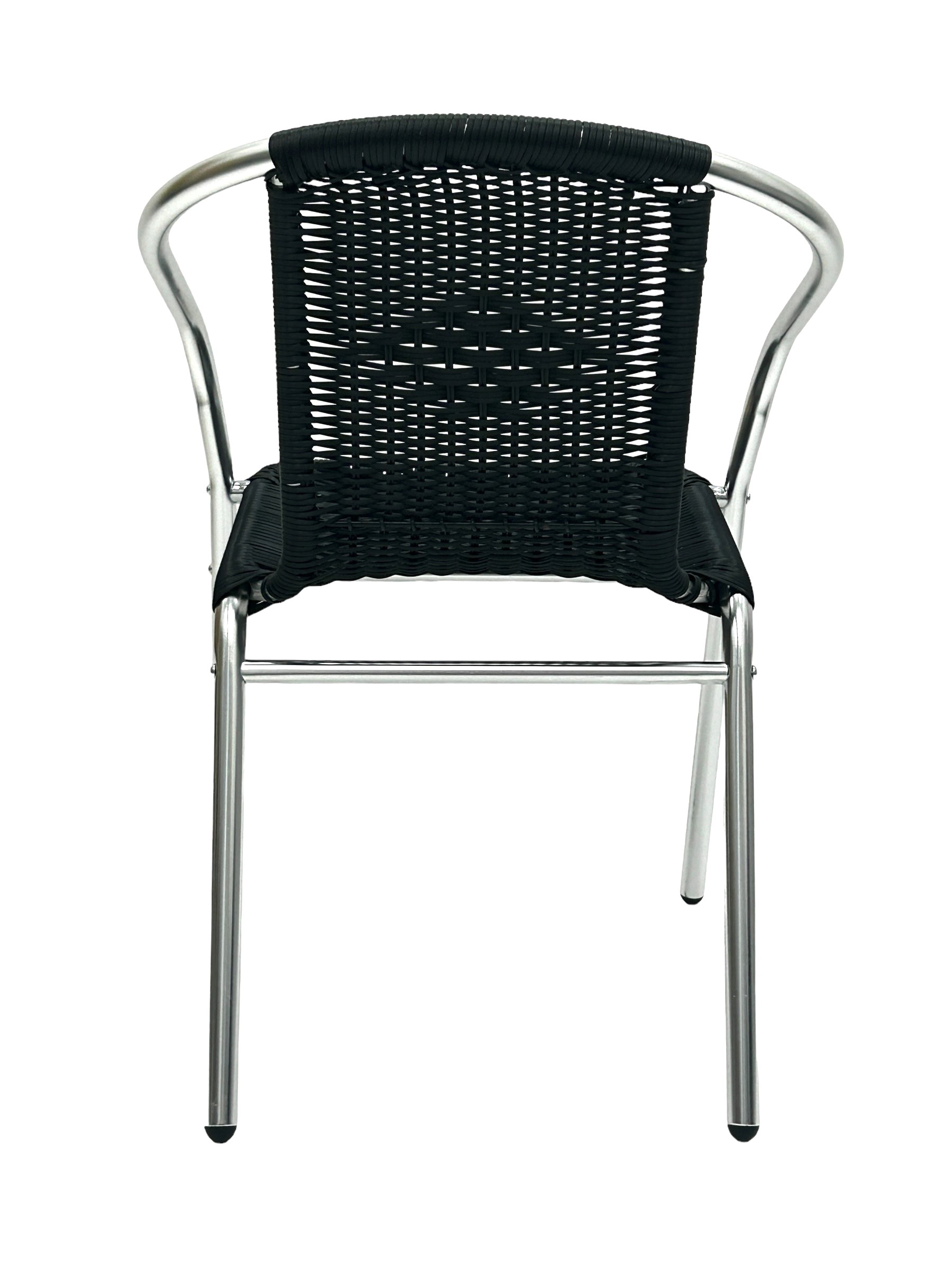 Black Rattan Aluminium Chair