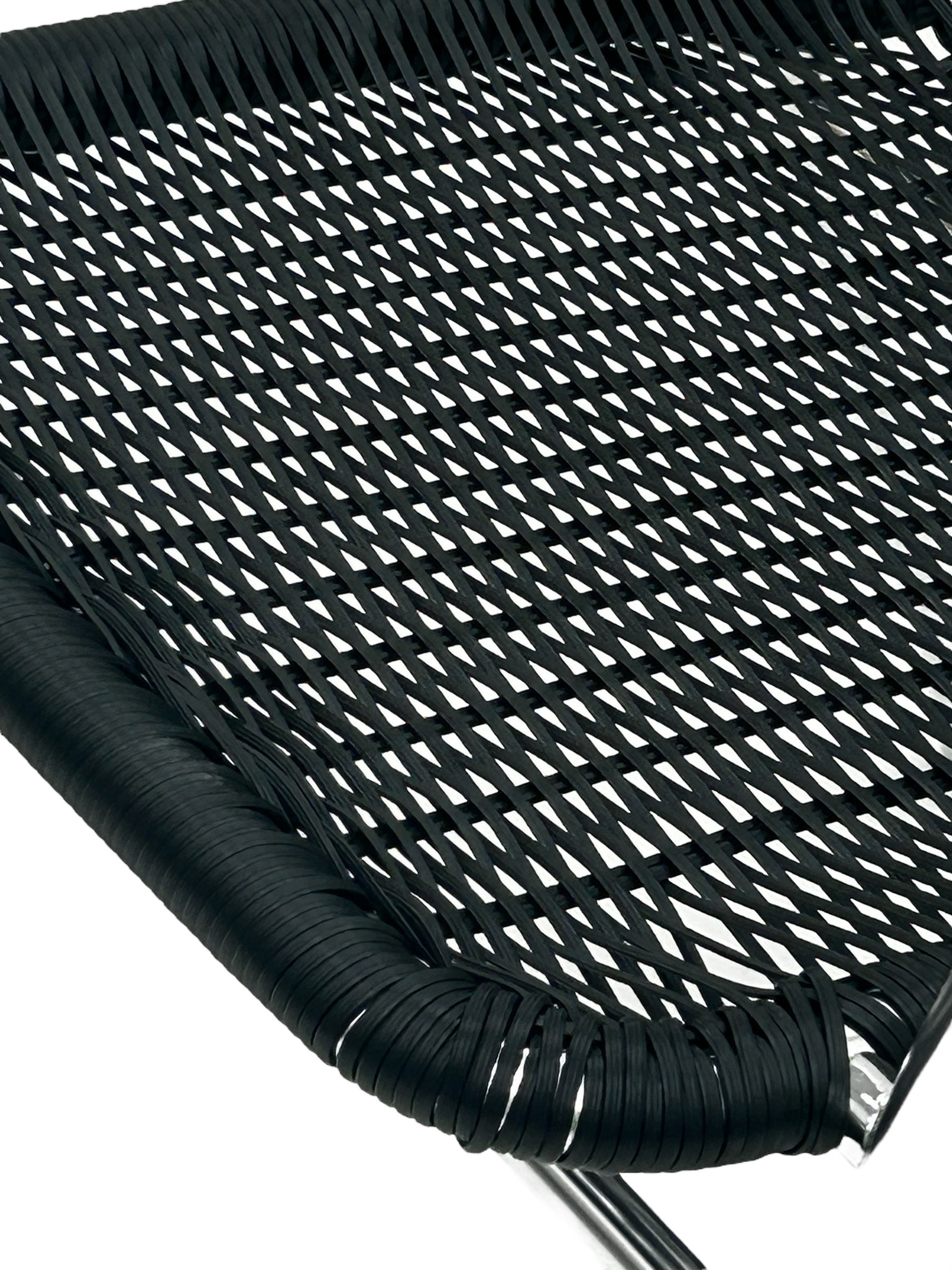 Black Rattan Aluminium Chair