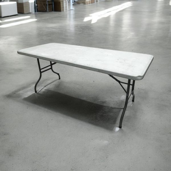 6ft Plastic Blowmold Table Used Ex Hire - BE Furniture Sales