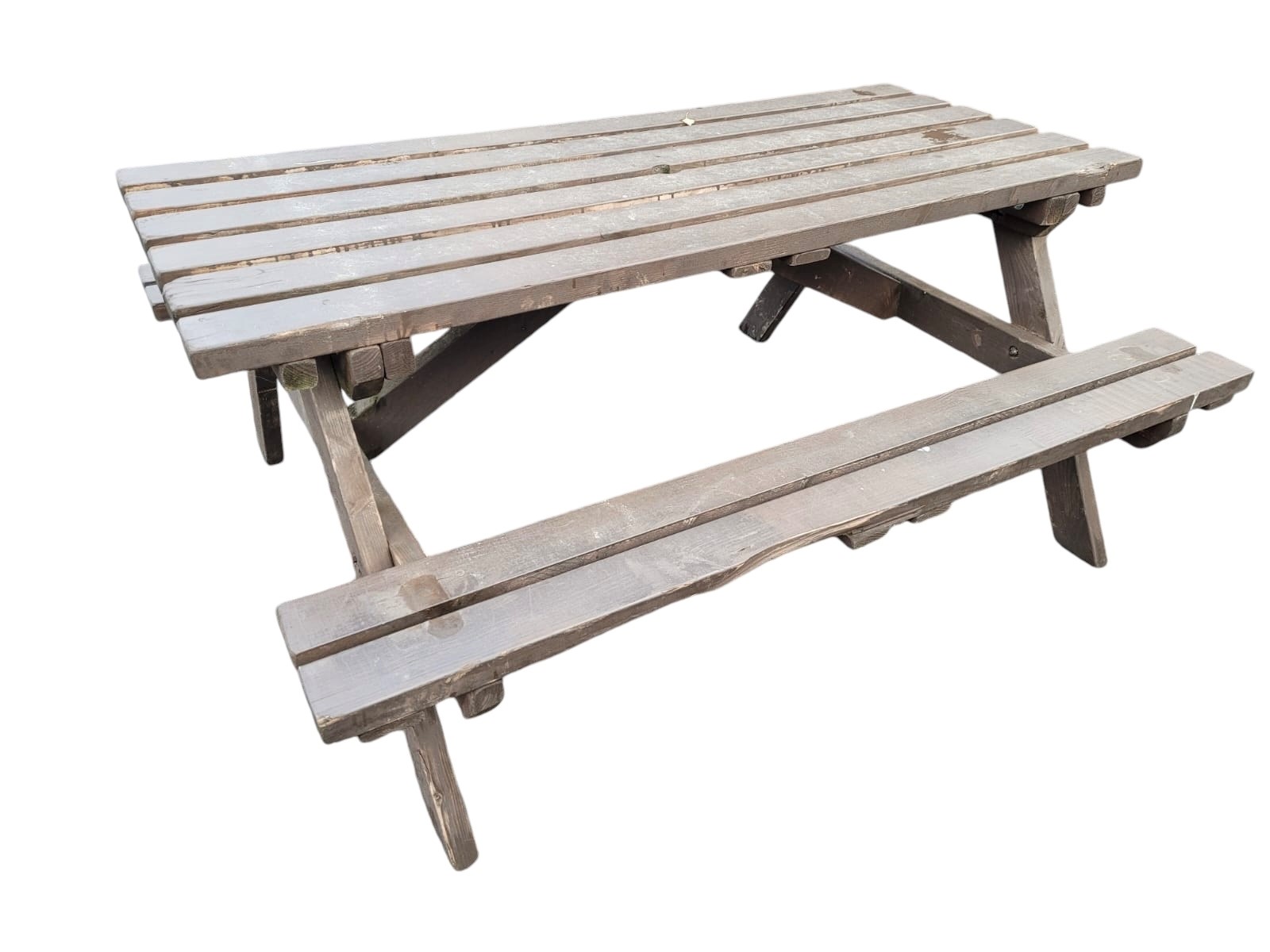 Ex Hire Wooden Picnic Bench