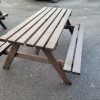 Ex Hire Wooden Picnic Bench