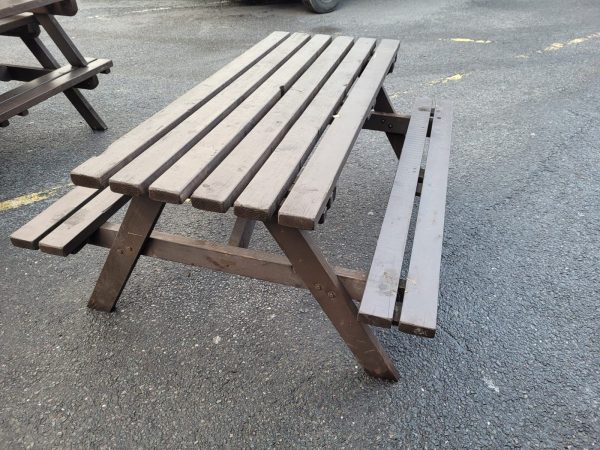 Ex Hire Wooden Picnic Bench