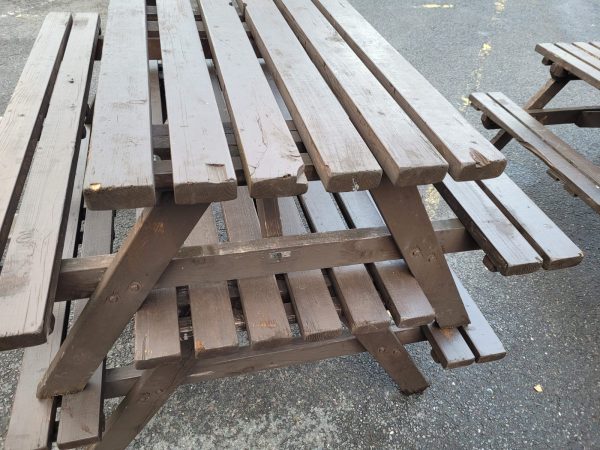 Ex Hire Wooden Picnic Bench