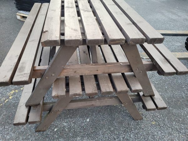 Ex Hire Wooden Picnic Bench