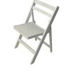 White Wooden Folding Chairs