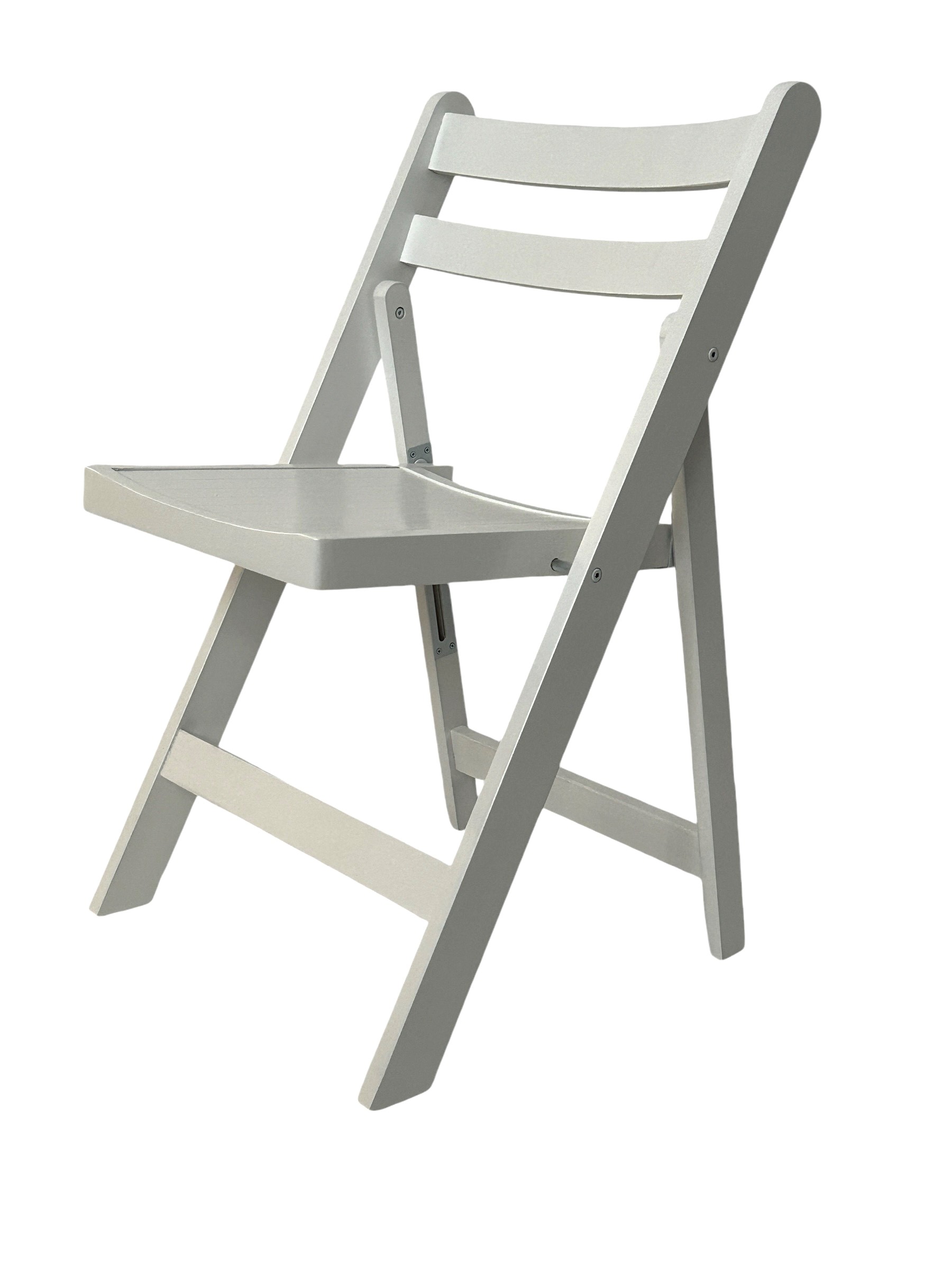 White Wooden Folding Chairs