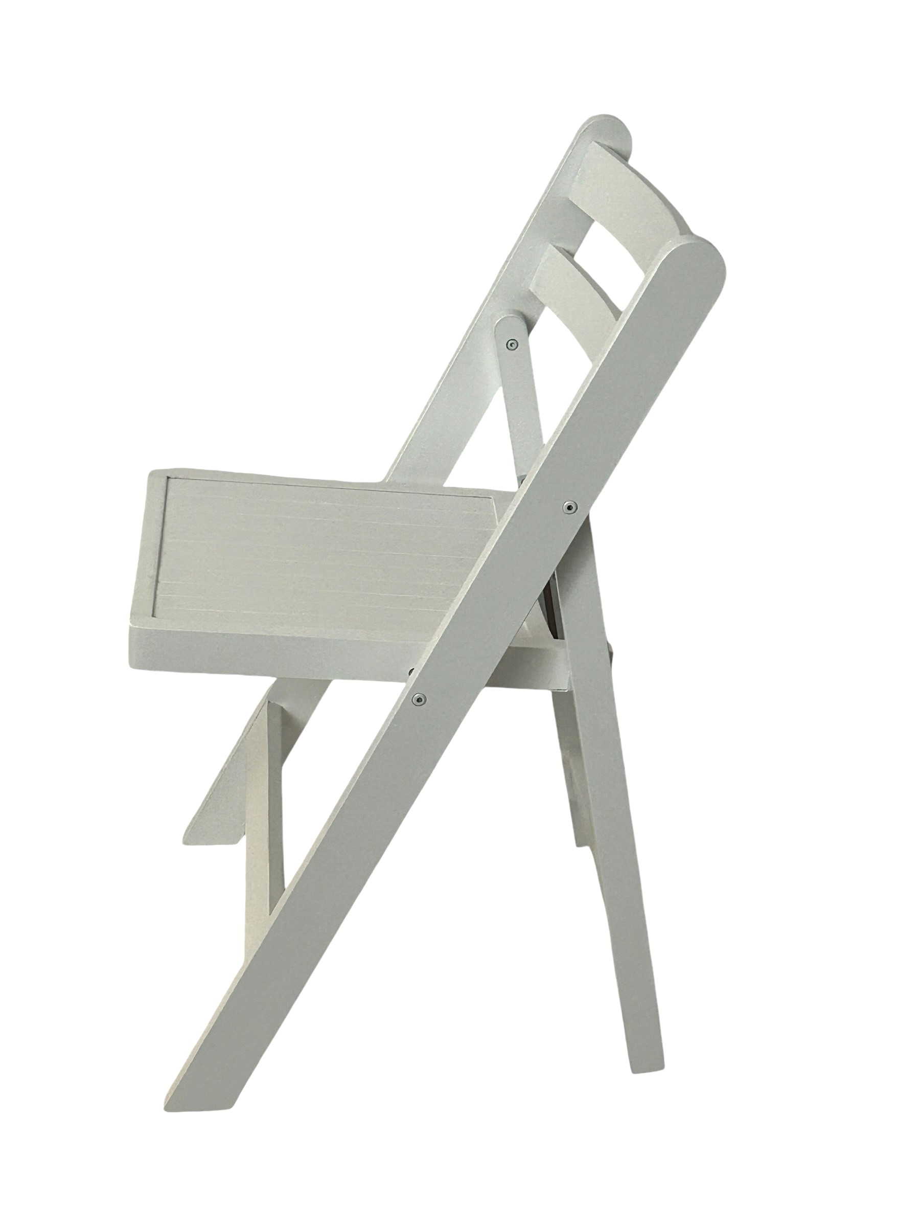 White Wooden Folding Chairs