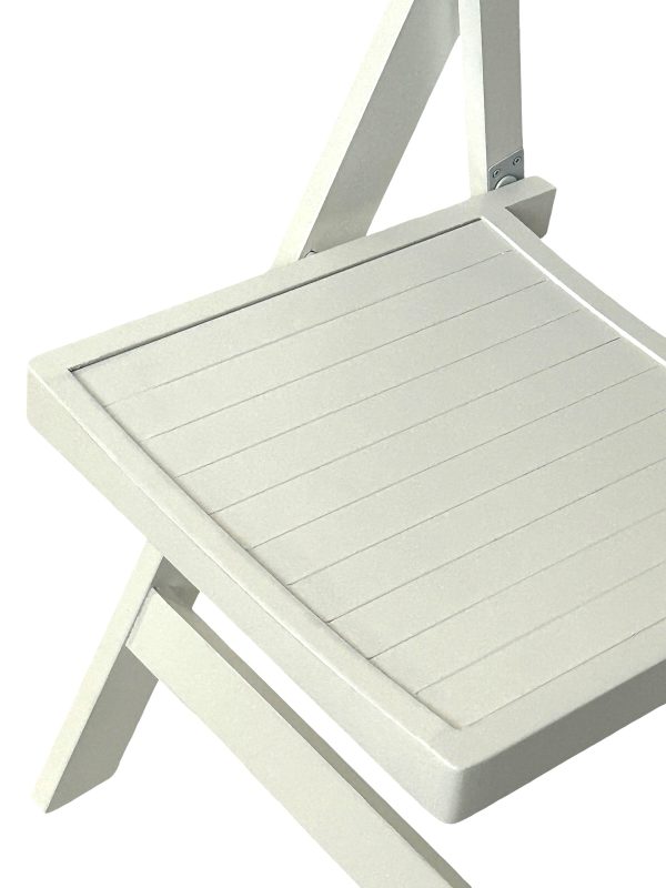 White Wooden Folding Chairs