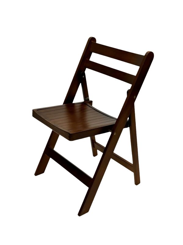 Brown Wooden Folding Chair