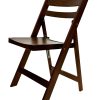 Brown Wooden Folding Chair