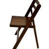 Brown Wooden Folding Chair