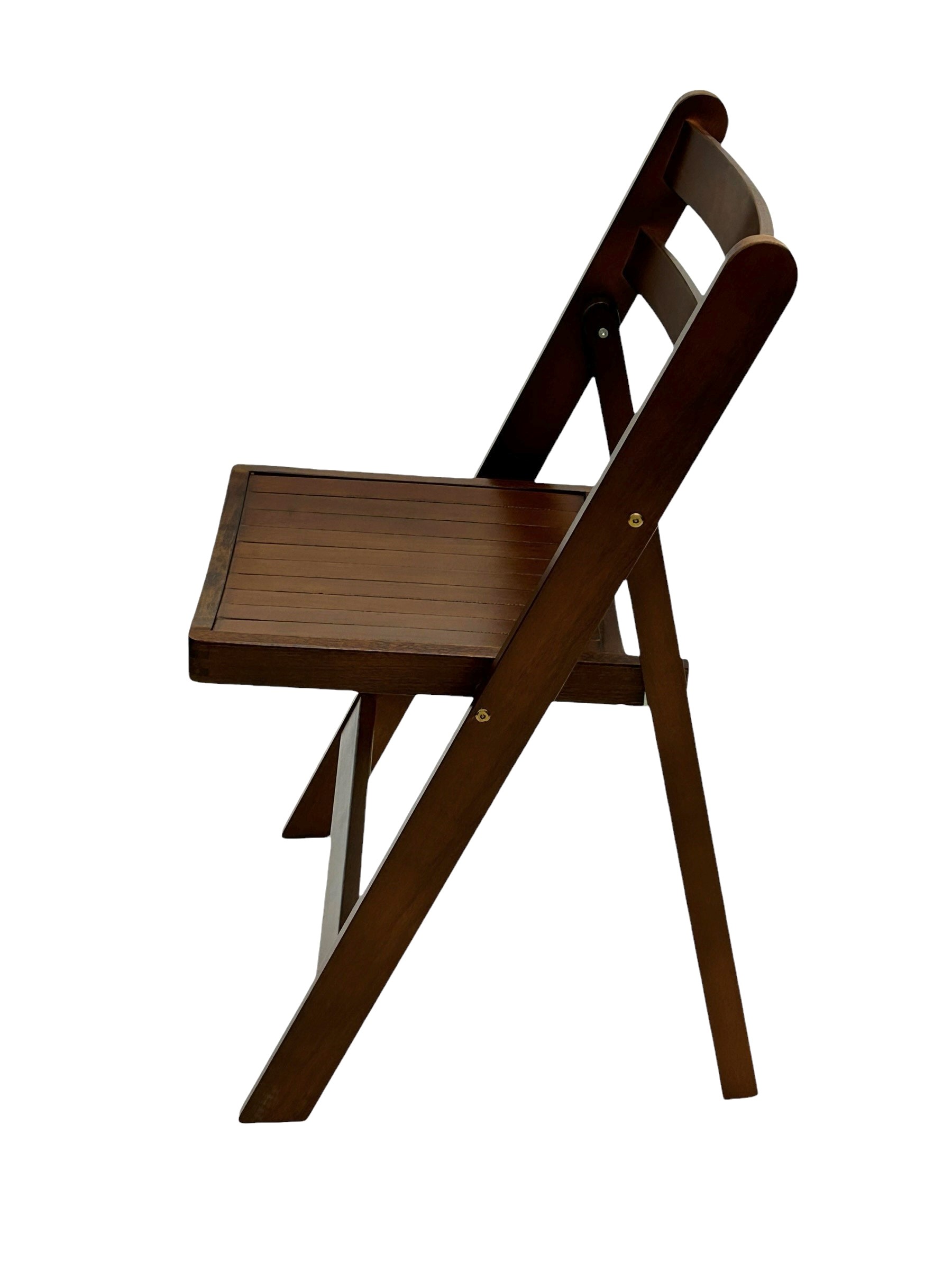 Brown Wooden Folding Chair