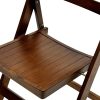 Brown Wooden Folding Chair