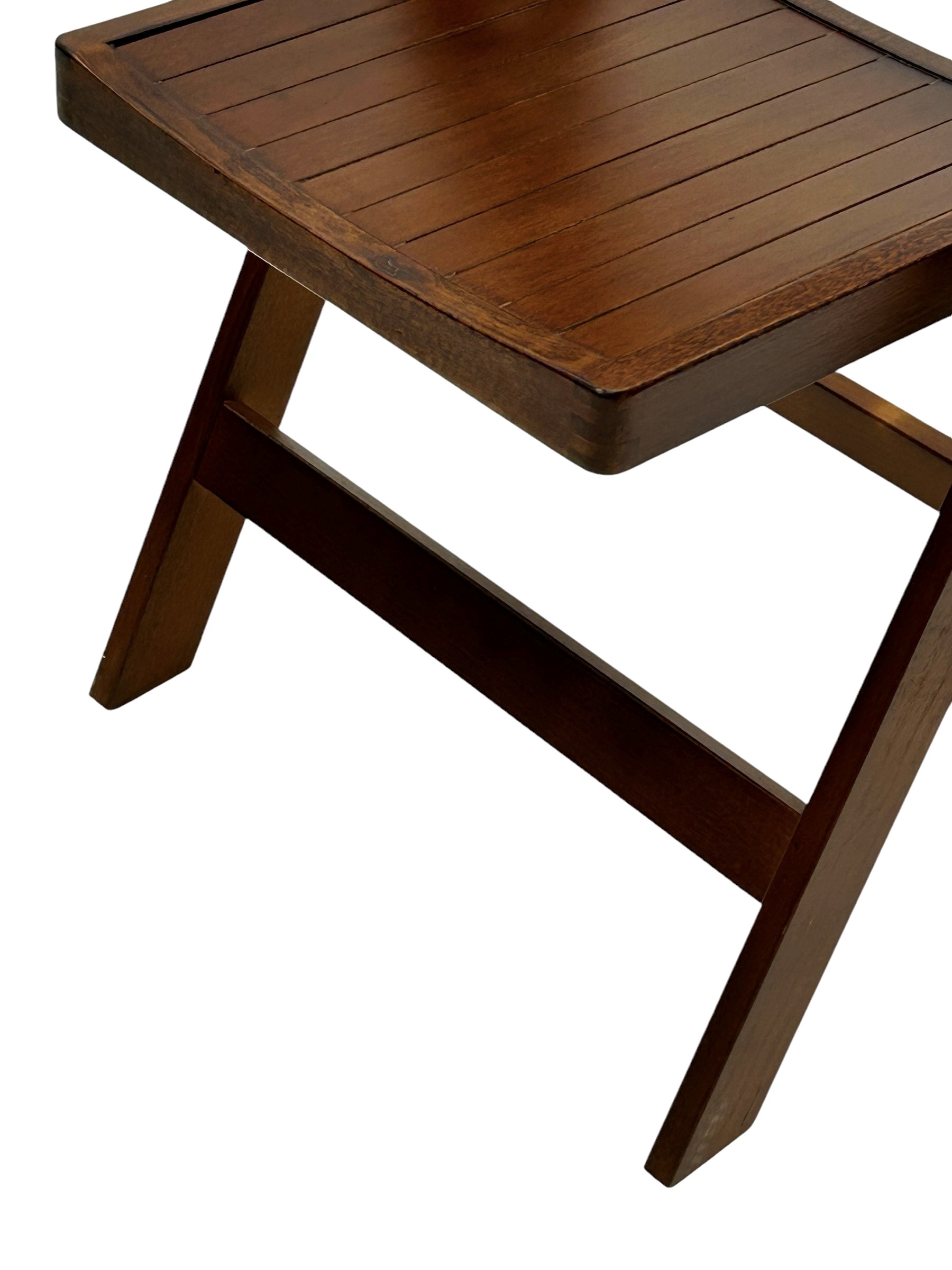 Brown Wooden Folding Chair