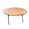 5ft Round Varnished Banqueting Table