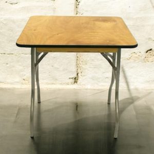 2'6'' x 2'6'' Square Varnished Table Desk