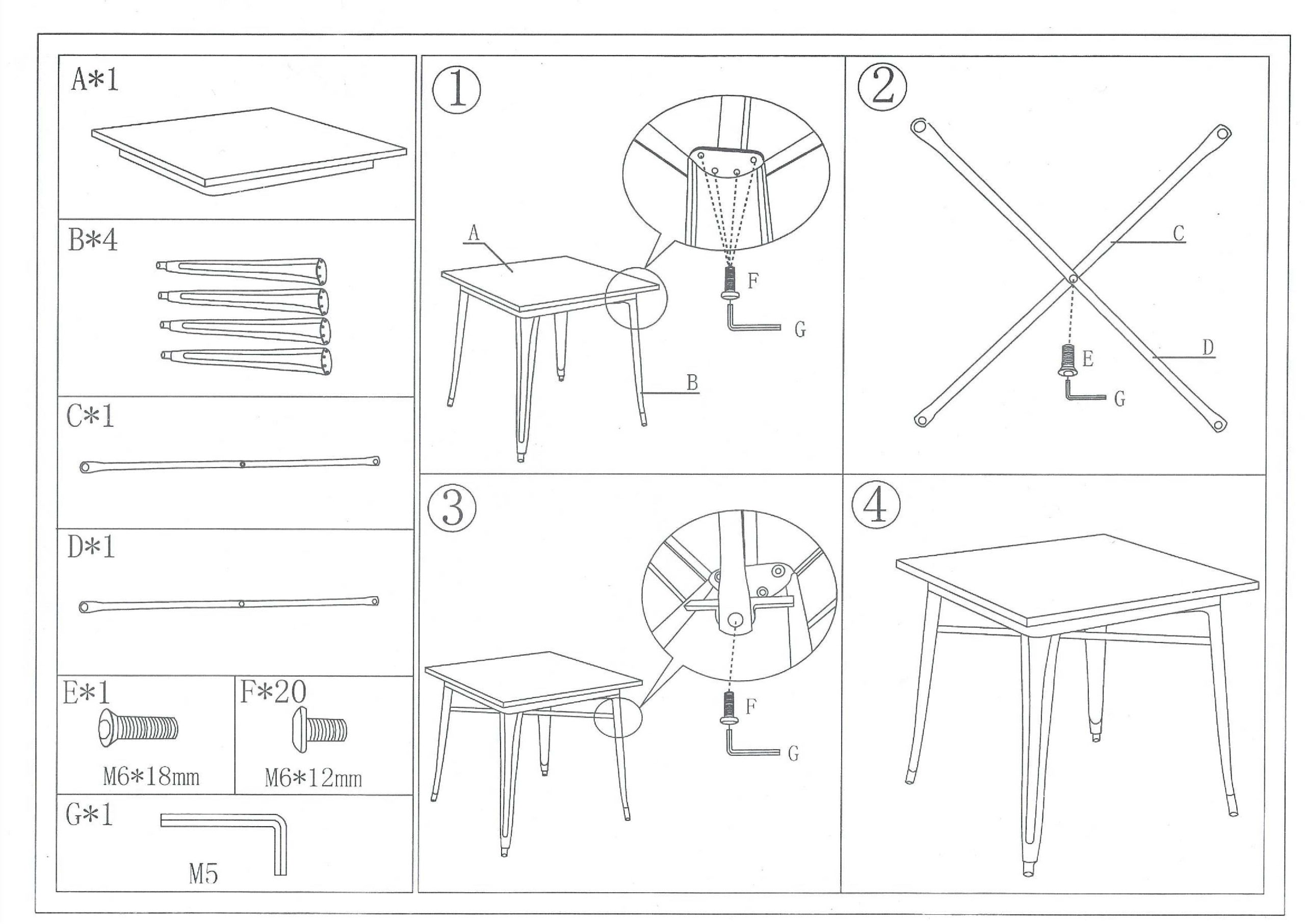 Silver Tolix Tables