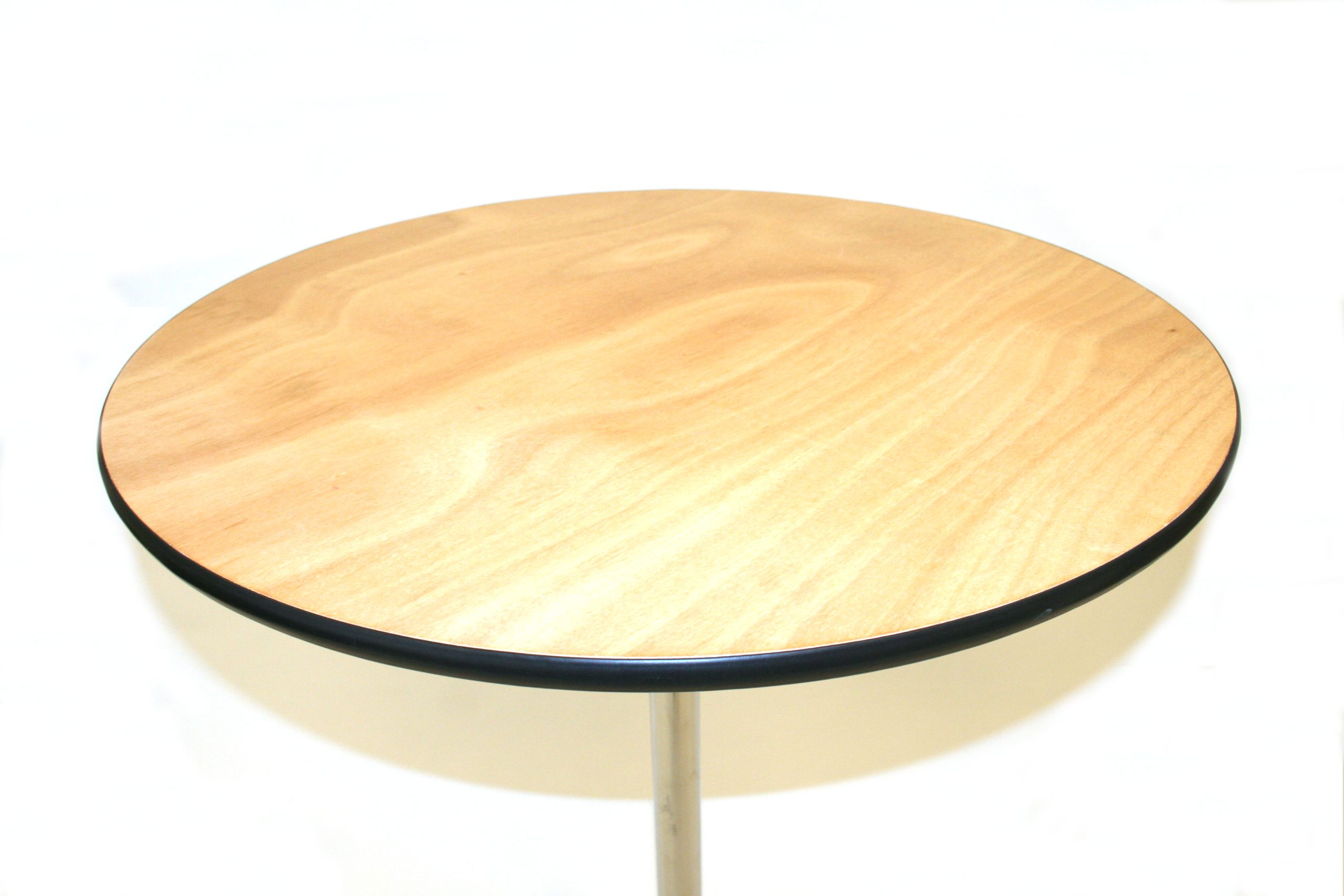 Close up of Varnished Wooden Bistro Table - BE Furniture Sales