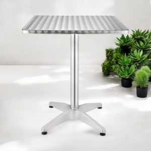 Aluminium Square Bolero Pedestal Table