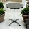 Aluminium Round Bolero Pedestal Table - BE Furniture Sales