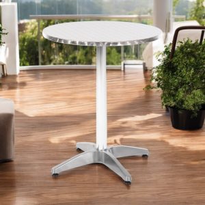 Aluminium Round Bolero Pedestal Table