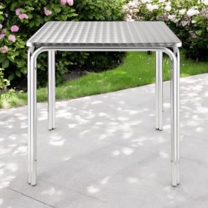 70cm Square Stacking Aluminium Table