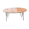 7ft Round Varnished Banquet Table