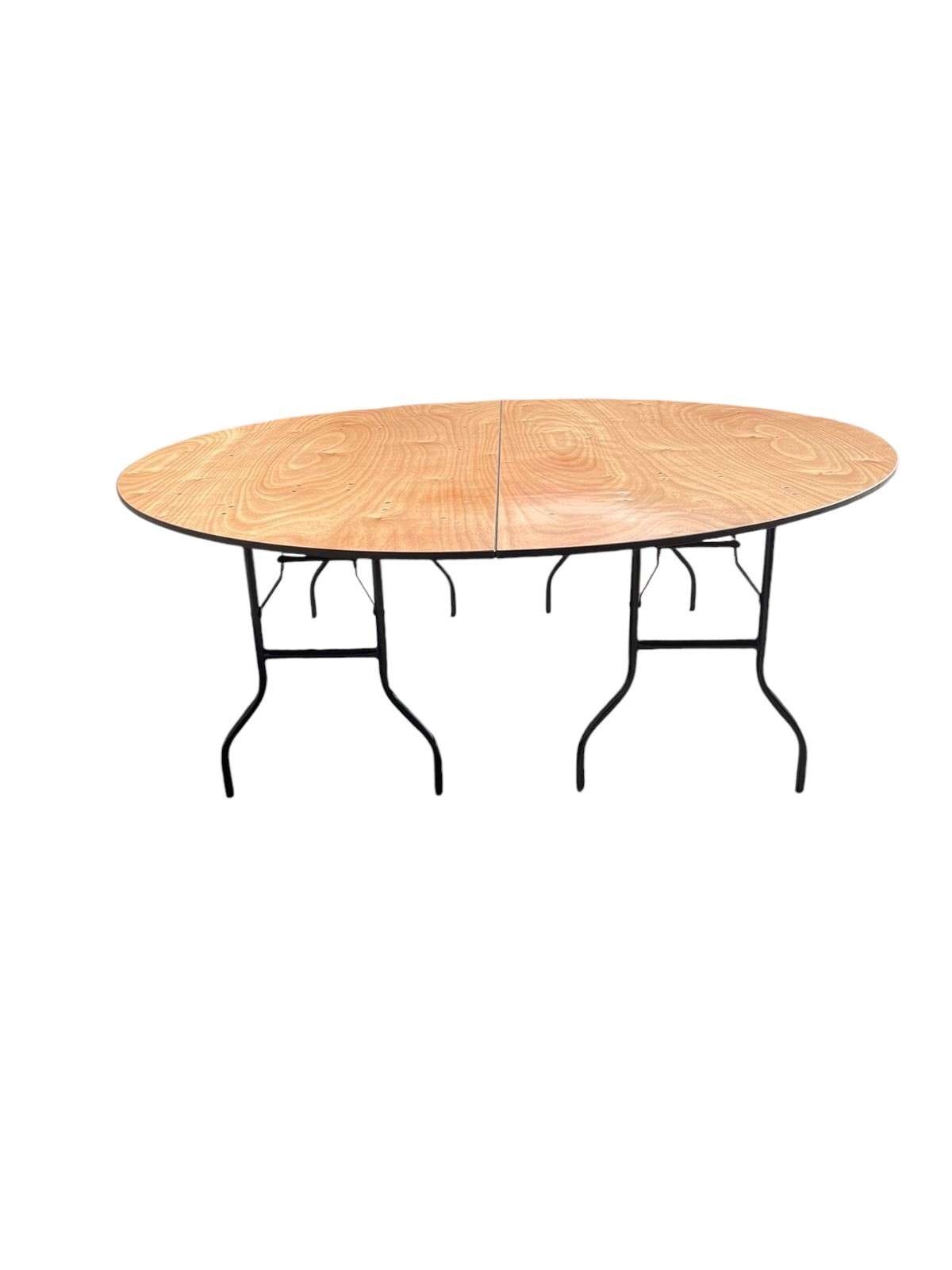 7ft Round Varnished Banquet Table