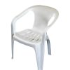 White Slatted Patio Outdoor Chair