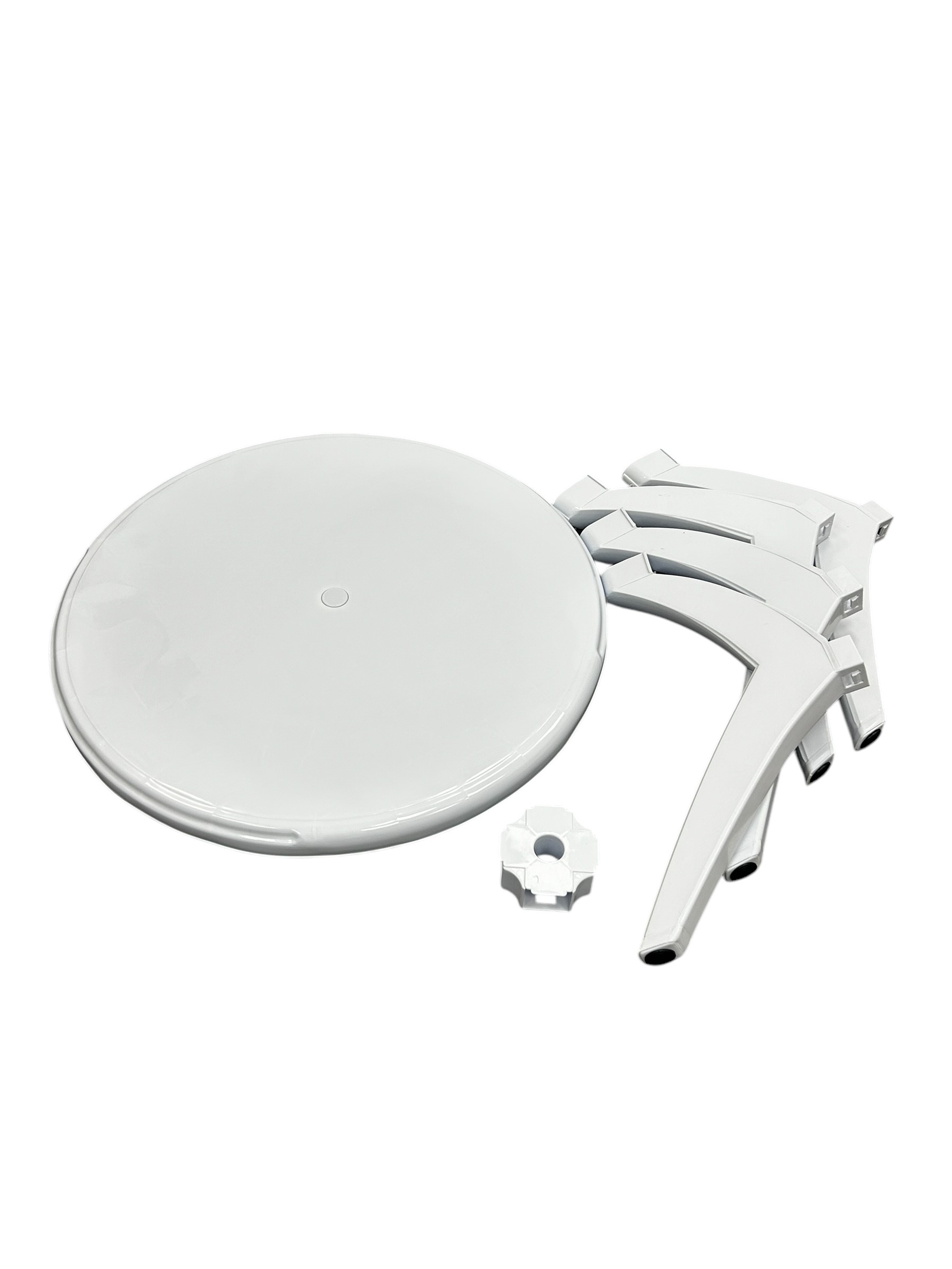 Round White Patio Table