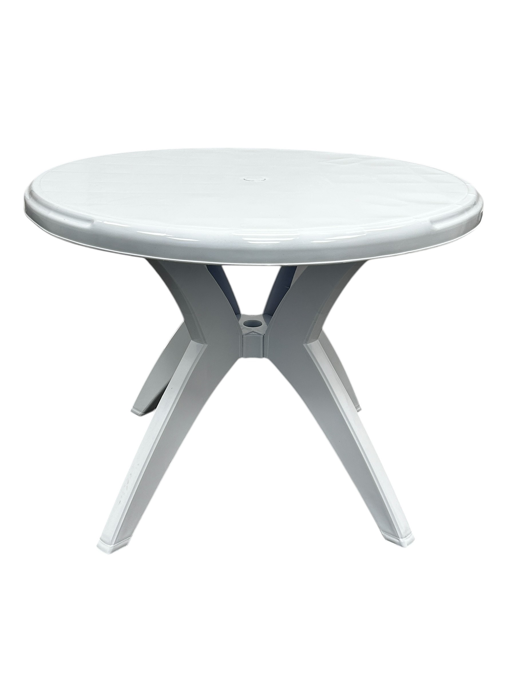 Round White Patio Table