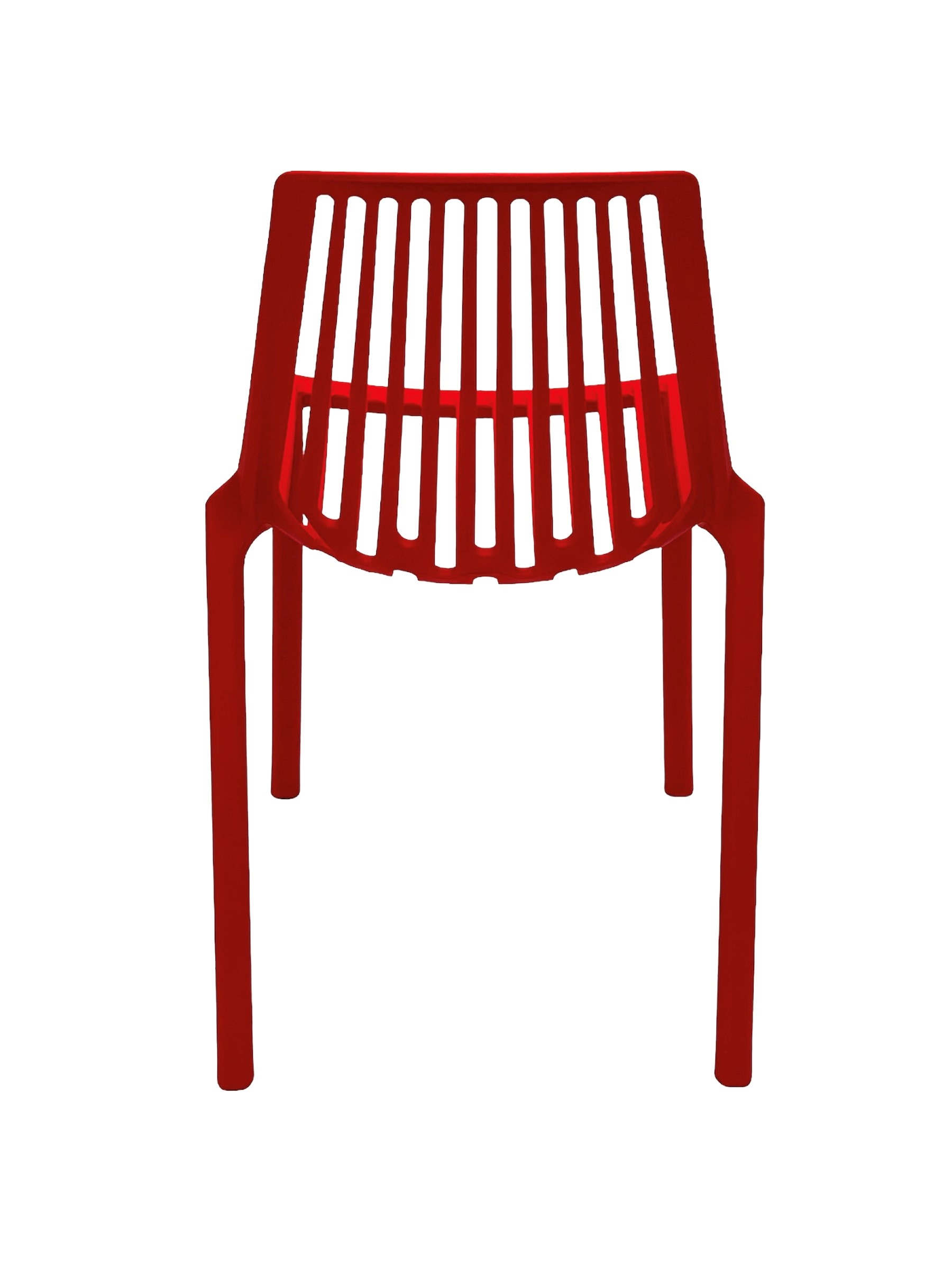 Red Plastic Stacking Chairs