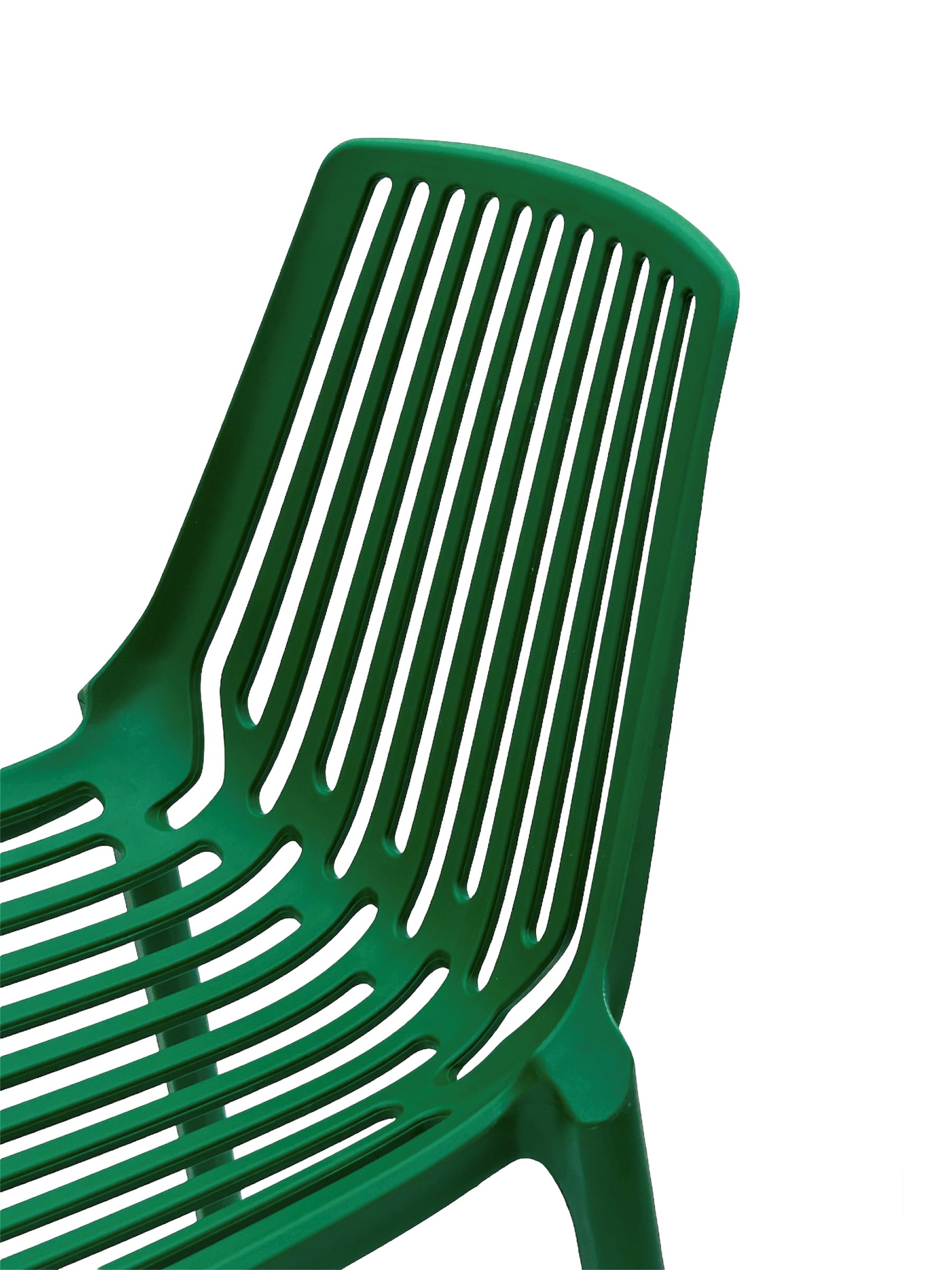 Green Plastic Stacking Bar Stools