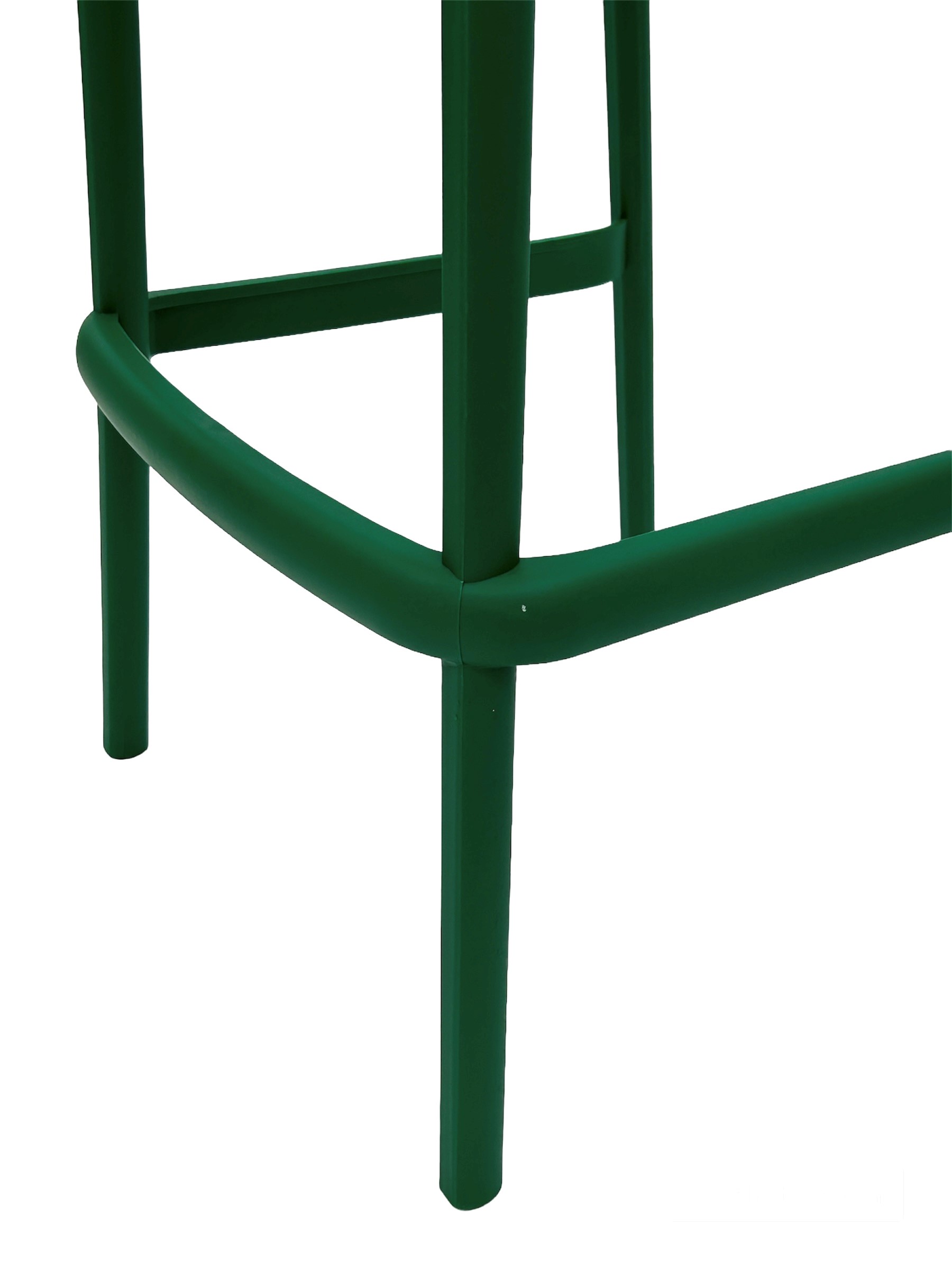 Green Plastic Stacking Bar Stools