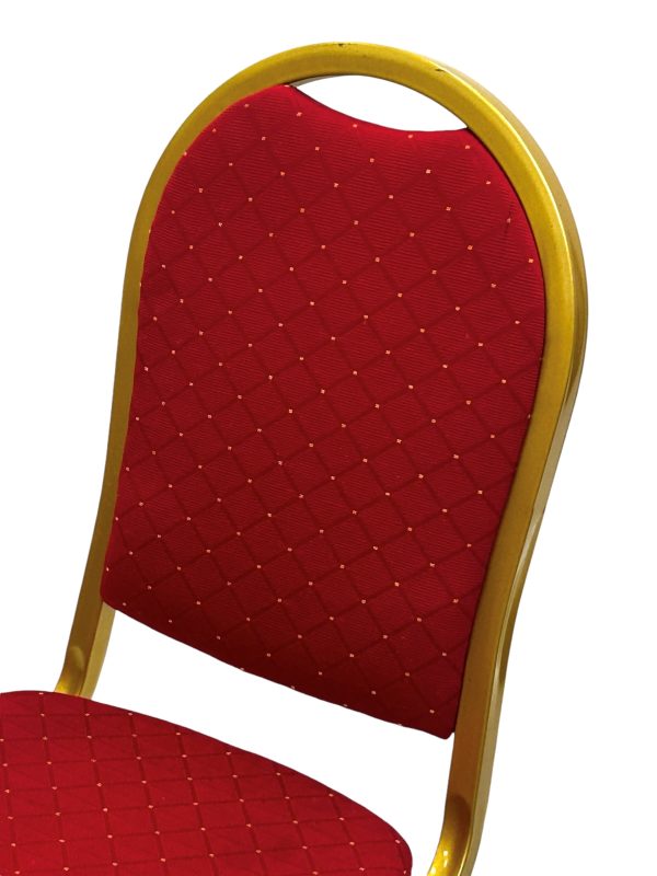 Used Red & Gold Banquet Chair