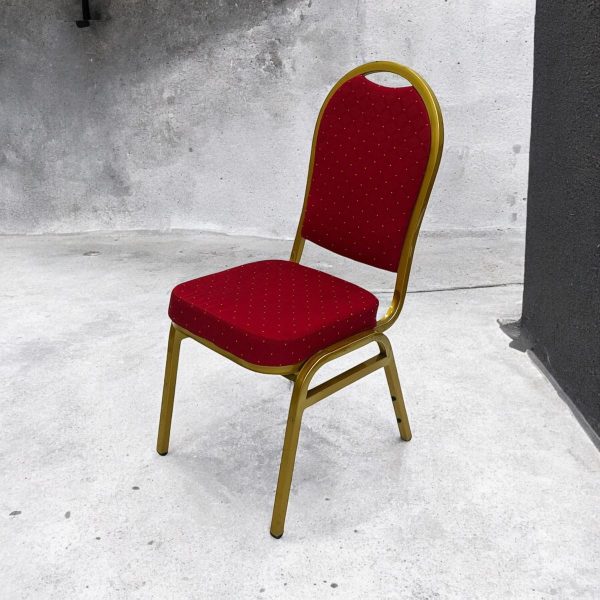 Used Red & Gold Banquet Chair