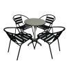 Black Steel Furniture Set