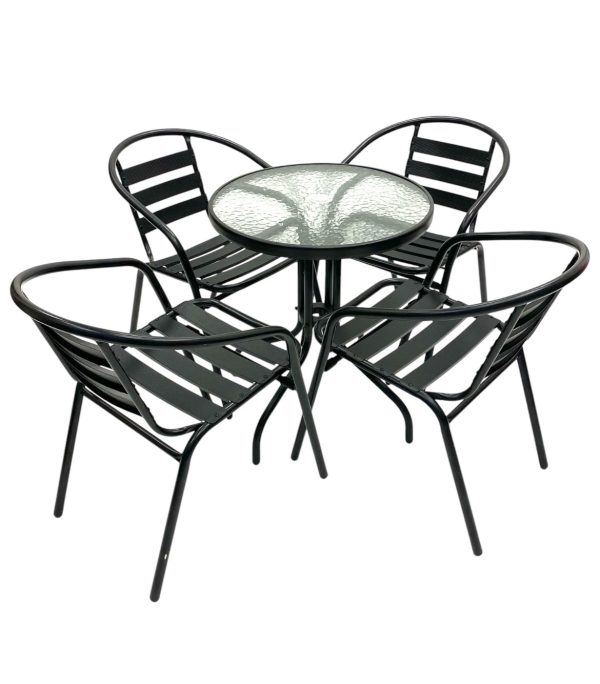 Black Garden Patio Set