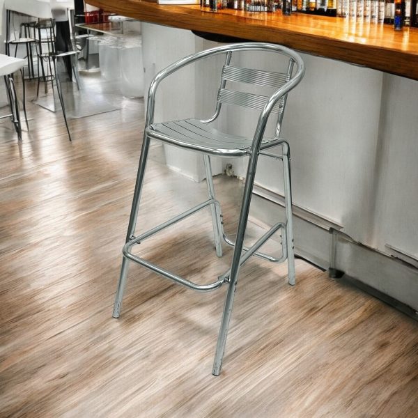 Ex Hire Aluminium Bar Stools - BE Furniture Sales